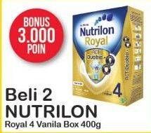 Promo Harga NUTRILON Royal 4 Susu Pertumbuhan Vanila per 2 box 400 gr - Alfamart