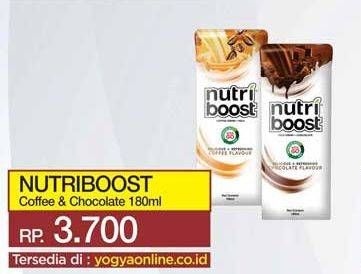 Promo Harga MINUTE MAID Nutriboost Coffee, Chocolate 180 ml - Yogya