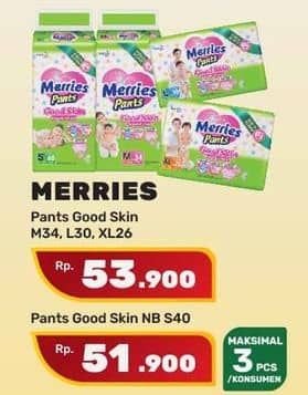 Promo Harga Merries Pants Good Skin M34, L30, XL26 26 pcs - Yogya