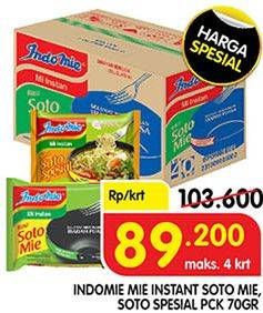 Promo Harga INDOMIE Mi Kuah Soto Mie, Soto Spesial per 40 pcs 70 gr - Superindo