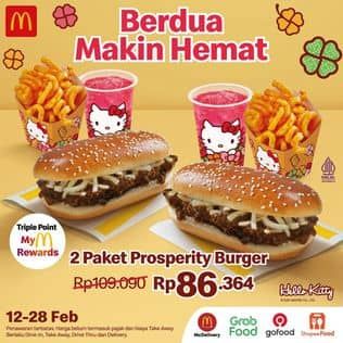 Promo Harga 2 Paket Prosperity Burger  - McD