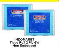 Promo Harga INDOMARET Tissue Roll 2 Ply Non Embossed 6 roll - Indomaret