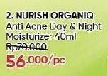 Promo Harga Nurish Organiq Anti Acne Day & Night Moisturizer 40 ml - Guardian