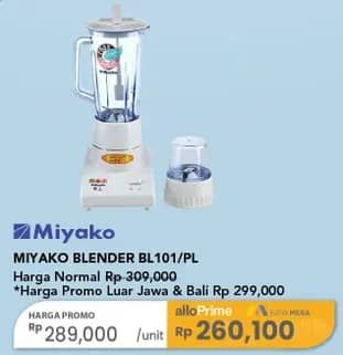 Promo Harga Miyako BL-101 PL Blender 1L 1000 ml - Carrefour