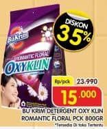 Promo Harga Bukrim Oxy Klin Power Romantic Floral 750 gr - Superindo