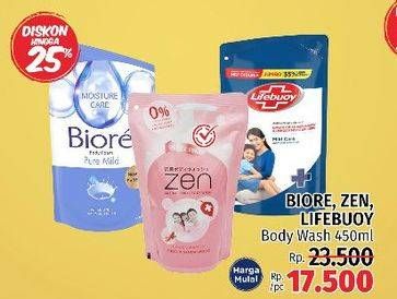 Promo Harga BIORE/ZEN/LIFEBUOY Body Wash  - LotteMart