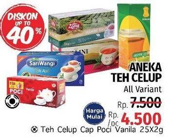 Promo Harga Aneka Teh Celup All Variant  - LotteMart