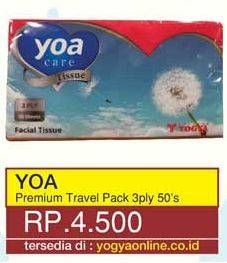 Promo Harga YOA Tissue Premium 50 pcs - Yogya