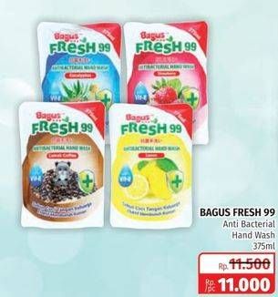 Promo Harga BAGUS Fresh 99 Antibacterial Hand Wash All Variants 375 ml - Lotte Grosir