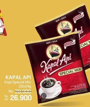 Promo Harga Kapal Api Kopi Bubuk Special Mix per 20 sachet 24 gr - LotteMart