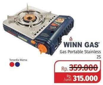 Promo Harga WINN GAS Portable Gas Cooker 2S  - Lotte Grosir