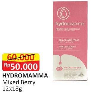 Promo Harga HYDROMAMMA Minuman Serbuk Berperisa Mixed Berry 12 pcs - Alfamart