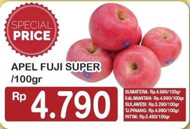 Promo Harga Apel Fuji Super per 100 gr - Hypermart