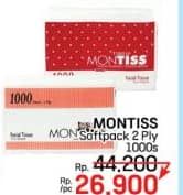 Promo Harga Montiss Facial Tissue 1000 sheet - LotteMart