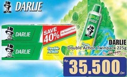 Promo Harga DARLIE Toothpaste Double Action Fresh Clean, Double Action Mint 225 gr - Hari Hari