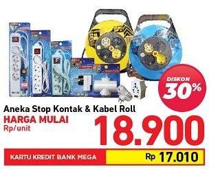 Promo Harga Kenmaster Stop Kontak & Kabel Roll  - Carrefour