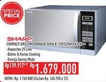 Promo Harga SHARP R-728(S)-IN | Stylish Designed Microwave Oven 25ltr 25000 ml - Hypermart