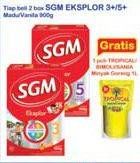 Promo Harga SGM Eksplor 3+/5+ Madu, Vanilla per 2 box 900 gr - Indomaret