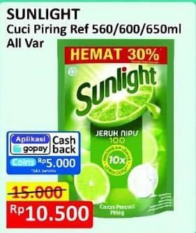 Promo Harga Sunlight Pencuci Piring All Variants 560 ml - Alfamart