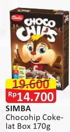 Promo Harga SIMBA Cereal Choco Chips Coklat 170 gr - Alfamart