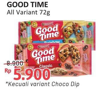 Promo Harga Good Time Cookies Chocochips Kecuali Choco Dip 71 gr - Alfamidi