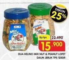 Promo Harga DUA KELINCI Kacang Mix Nut, Lofet 125 gr - Superindo