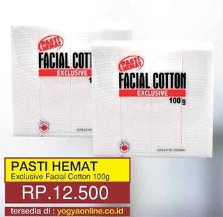 Promo Harga PASTI HEMAT Facial Cotton Exclusive 100 gr - Yogya