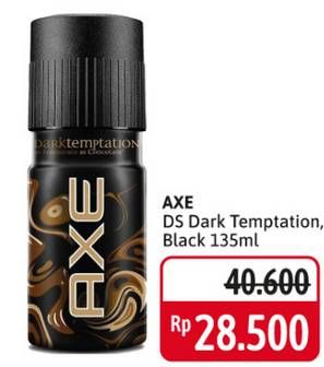 Promo Harga AXE Deo Spray Dark Temptation, Black 135 ml - Alfamidi