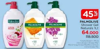 Promo Harga Palmolive Shower Gel Cherry Blossom, Milk Honey, Black Orchid 1000 ml - Watsons