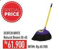 Promo Harga 3M SCOTCH BRITE Natural Broom ID-45  - Hypermart