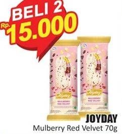 Promo Harga JOYDAY Ice Cream Stick Mulberry Red Velvet per 2 pcs 70 gr - Hari Hari