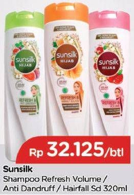 Promo Harga SUNSILK Shampoo Refresh Volume, Anti Dandruf, Hairfall 320 ml - TIP TOP