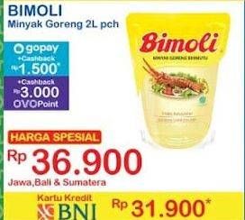 Promo Harga Bimoli Minyak Goreng 2000 ml - Indomaret