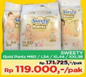 Promo Harga Sweety Gold Pants M60, L54, XL44, XXL36  - TIP TOP