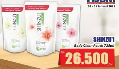 Promo Harga Shinzui Body Cleanser 800 ml - Hari Hari