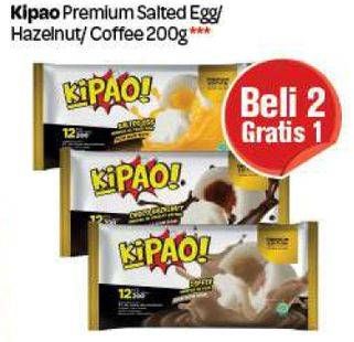 Promo Harga KIPAO Bakpao Premium Salted Egg, Hazelnut, Coffe 200 gr - Carrefour