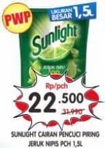 Promo Harga Sunlight Pencuci Piring Jeruk Nipis 100 1500 ml - Superindo