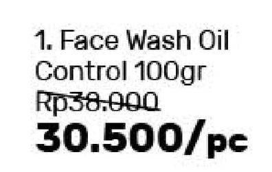 Promo Harga ACNES Face Wash Oil Control 100 gr - Guardian