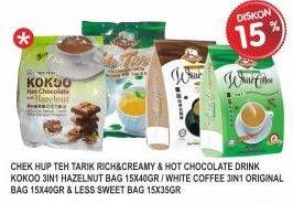 Promo Harga CHEK HUP Teh Tarik / White Cofee 3in1 Original / Less Sweet  - Superindo