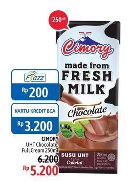 Promo Harga CIMORY Susu UHT Chocolate, Full Cream 250 ml - Alfamidi