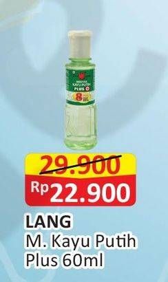 Promo Harga CAP LANG Minyak Kayu Putih Plus 60 ml - Alfamart