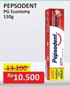 Promo Harga Pepsodent Pasta Gigi Pencegah Gigi Berlubang White 150 gr - Alfamart