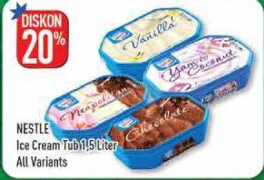 Promo Harga NESTLE Ice Cream All Variants 1500 ml - Hypermart