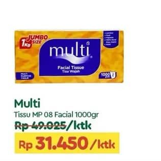 Promo Harga Multi Facial Tissue 1000 gr - TIP TOP