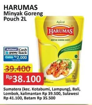 Promo Harga Harumas Minyak Goreng 2000 ml - Alfamart