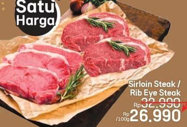 Promo Harga Sirloin Steak/Rib Eye Steak  - LotteMart