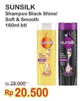 Promo Harga SUNSILK Shampoo Soft Smooth, Black Shine 170 ml - Indomaret