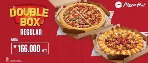 Promo Harga Pizza Hut Double Box Regular  - Pizza Hut