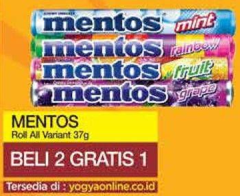 Promo Harga MENTOS Candy All Variants 37 gr - Yogya