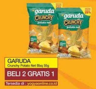 Promo Harga Garuda Snack Potato Crunchy Net Potato BBQ 55 gr - Yogya